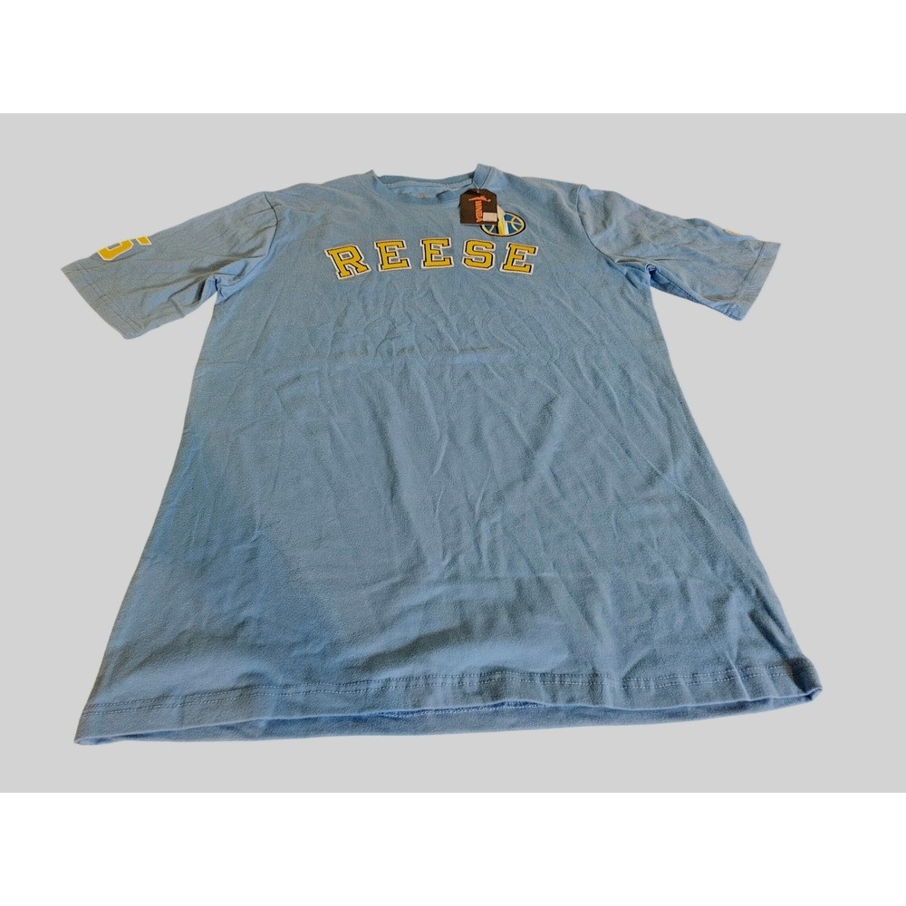 FISLL Chicago Sky T-Shirt Mens Medium Blue Angel Reese WNBA Number 5 Graphic Tee